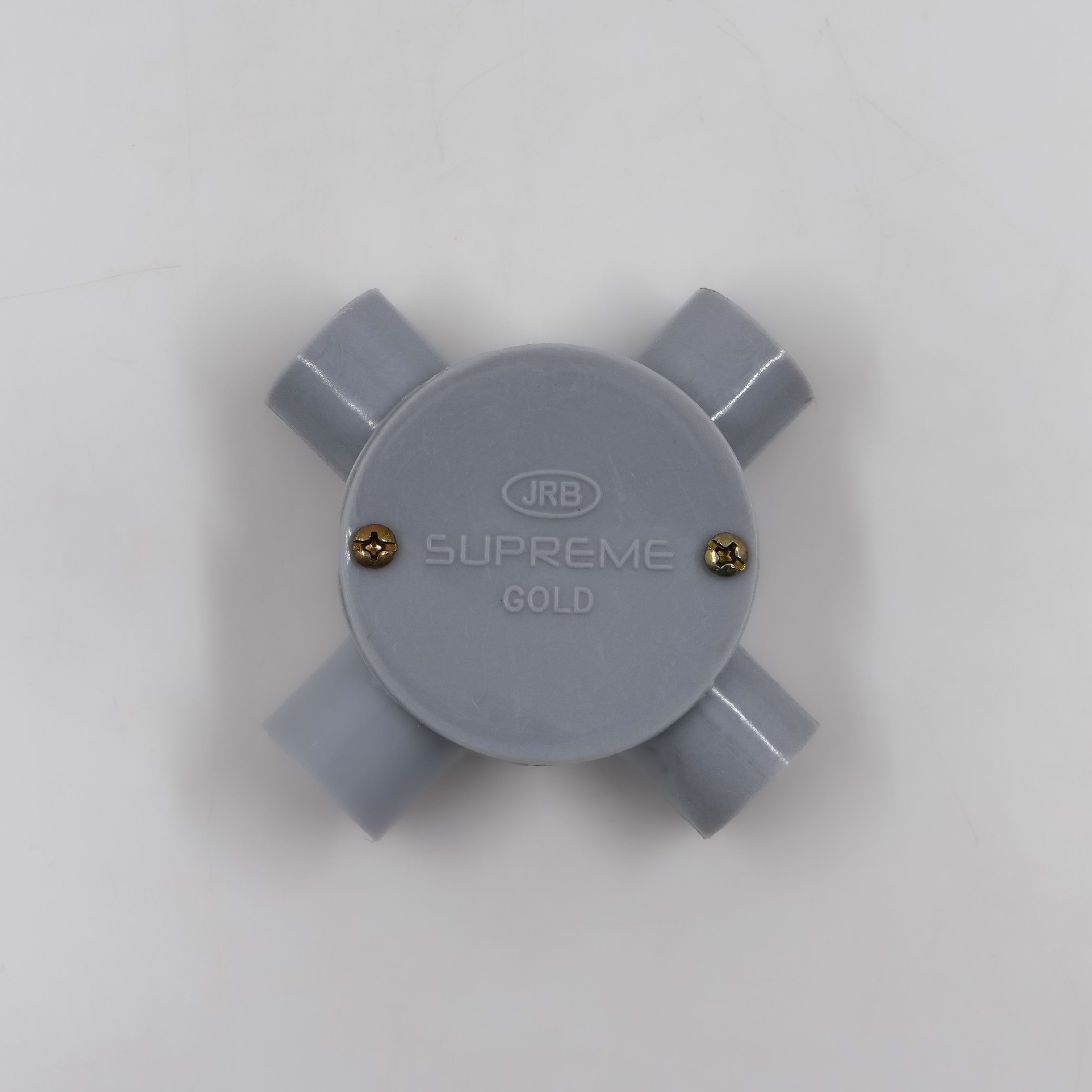 JRB Suppreme - 19Mm Conduit Junction Box 4 Way (Gray)